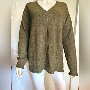 a.n.a. V-neck Seam Sweater M